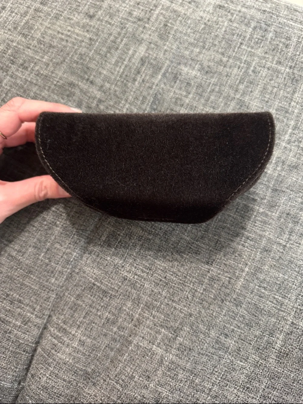 Tom Ford Velvet Sunglasses Case Brown w/ Cleaning Cloth